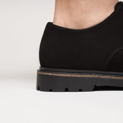 Highwood Lace Low Suede Leather in Color Black | Birkenstock